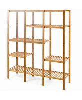 Slickblue Eco-Friendly 4-Shelf Bookcase Storage Rack for Home Organization and Display