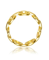 Rachel Glauber 14K Gold Plated Chain Link Ring