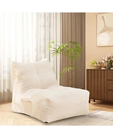 The Pop Home Comfortable Bean Bag Chair, Cozy Lazy Sofa with Memory Foam, Ideal for Living Rooms & Bedrooms-The Pop Home