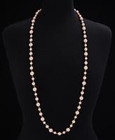 Charter Club Gold-Tone Pink Imitation Pearl Long Necklace, 42" + 2" extender, Exclusively at Macy's
