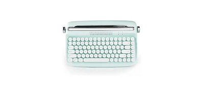 Yunzii Actto B303 Wireless Keyboard, Retro Bluetooth Aesthetic Typewriter Style Keyboard with Integrated Stand for Multi-Device