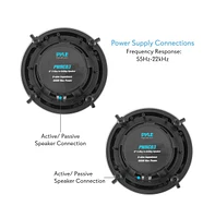 Pyle 8" In-Wall/In-Ceiling 2-Way Full Range Stereo Speakers with Magnetic Grill (600W Max)