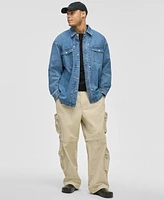 Mode of One Men's Terrace Relaxed-Fit Denim Shirt, Exclusively at Macy's