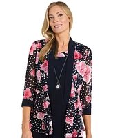 R & M Richards Women's 2-Pc. Floral-Print Jacket Dress Set