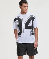 Mode of One Men's Oversized-Fit Mesh Graphic T-Shirt, Exclusively at Macy's