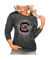 Gameday Couture Women's Charcoal South Carolina Gamecocks Call the Shots Oversized Long Sleeve T-Shirt