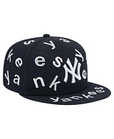 New Era Men's Navy York Yankees Team Confetti 59FIFTY Fitted Hat