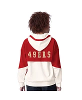 Starter Women's White San Francisco 49ers Scrimmage Full-Zip Hoodie