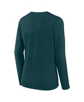 Logo Athletic Women's Midnight Green Philadelphia Eagles Grip Long Sleeve T-Shirt