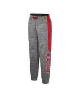 Colosseum Big Boys and Girls Heather Gray Ohio State Buckeyes Fleece Pants