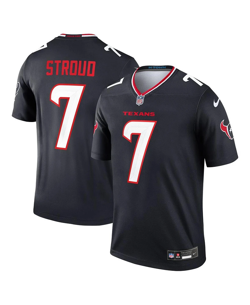 Nike Men's C.j. Stroud Navy Houston Texans Team Legend Player Performance Top
