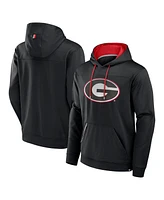 Fanatics Men's Black/Red Georgia Bulldogs Defender Dot Faded Primary Pullover Hoodie