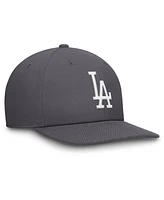 Nike Men's Gray Los Angeles Dodgers Pro Performance Snapback Hat