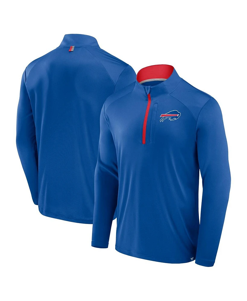 Fanatics Men's Royal Buffalo Bills Defender Long Sleeve Quarter-Zip Jacket