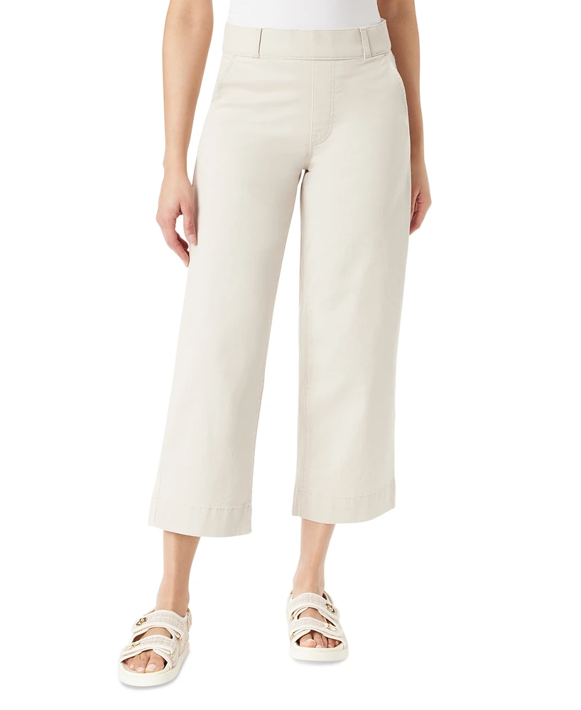 Gloria Vanderbilt Petite Amanda Shape Effect Wide-Leg Crop Jeans