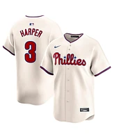 Nike Men's Bryce Harper Cream Philadelphia Phillies 3rd Alternate Limited Player Jersey