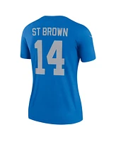 Nike Women's Amon-Ra St. Brown Blue Detroit Lions Alternate Legend Player Performance Jersey