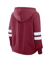 Fanatics Women's Burgundy/White Colorado Avalanche Seize Fleece Pullover Hoodie