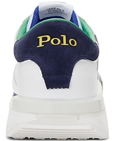 Polo Ralph Lauren Men's Train 89 Logo Leather & Oxford Sneaker