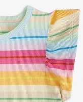 Epic Threads Toddler Girls Rib Flutter Stripe Tank Top, Exclusively at Macy's