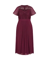 City Chic Plus Lace Niki Dress