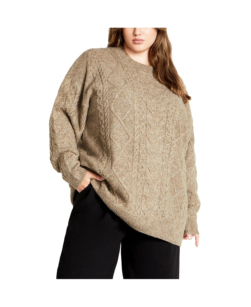 City Chic Plus Jojo Sweater