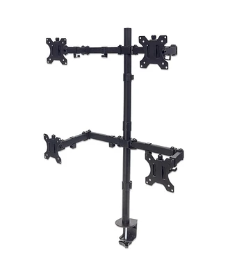 Manhattan Universal Four Monitor Mount with Double-Link Swing Arms, 461566