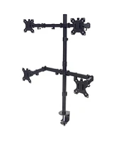 Manhattan Universal Four Monitor Mount with Double-Link Swing Arms, 461566