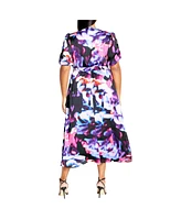 City Chic Plus Cammy Print Dress