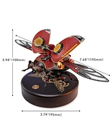 Robotime 3D Puzzle Scout Beetle Model Diy Abs Metal Punk Style Gifts for Teen Adult, 3.94"7.68"3.74"