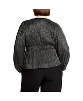 City Chic Plus Lilian Sparkle Top