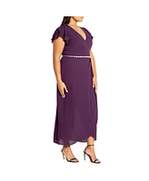 City Chic Plus Enya Maxi Dress