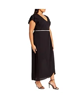 City Chic Plus Enya Maxi Dress