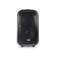 Pyle Bluetooth Pa Loudspeaker Portable Stereo System with Karaoke, MP3/Usb/Sd/Fm, and Rechargeable Battery