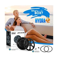Pyle 12'' Slim Waterproof Subwoofer, 500W, Black