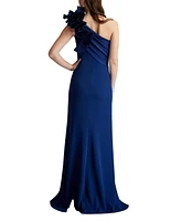 Tadashi Shoji Women's Korra One-Shoulder Contrast Gown