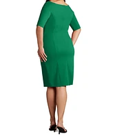 Tadashi Shoji Adi Textured Crepe Dress - Plus