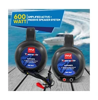 Pyle 4” Waterproof Off-Road Bluetooth Streaming Speakers, Amplified, 900W