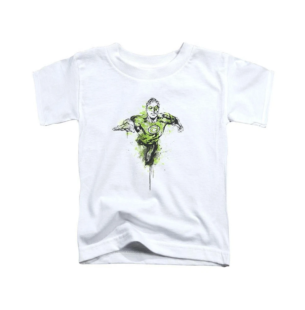 Green Lantern Toddler Girls Baby-Girls Inked Short Sleeve Tee / T-Shirt