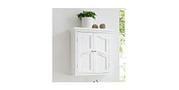 Slickblue French Classic Style 2-Door Bathroom Wall Cabinet with Elegant Design and Storage