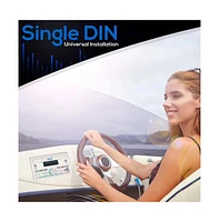 Pyle Marine Bluetooth Stereo Receiver, Double Din, 300W, Lcd Display