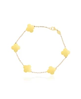 The Lovery Small Gold Clover Bracelet 14K Gold