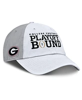 Nike Men's and Women's White/Gray Georgia Bulldogs 2024 College Football Playoff Club Adjustable Hat