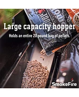 Weber SmokeFire Ii EX4 24" Stainless Steel Wood Fire Pellet Smart Grill, Black