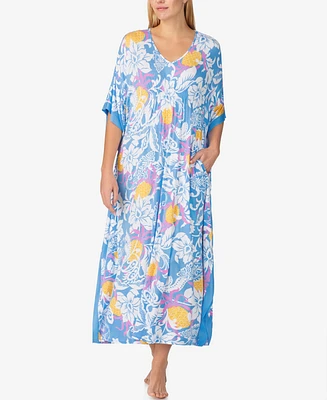 Ellen Tracy Women's Short 3/4 Sleeve Caftan