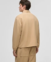 Mode of One Men's Pinstripe 1/4-Zip Track Jacket, Exclusively at Macy's