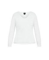 City Chic Plus Size Annie V Top