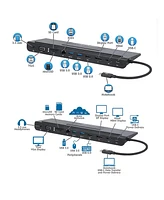 Manhattan Usb-c 11-in-1 Triple-Monitor Docking Station with Mst, 153478