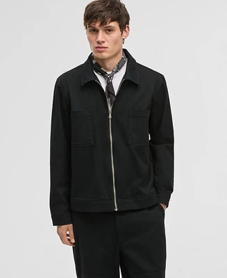 Mode of One Men's Regular-Fit Stretch Twill Utility Jacket, Exclusively at Macy's