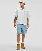 Mode of One Men's Cotton-Blend Stretch Short-Sleeve Shirt, Exclusively at Macy's